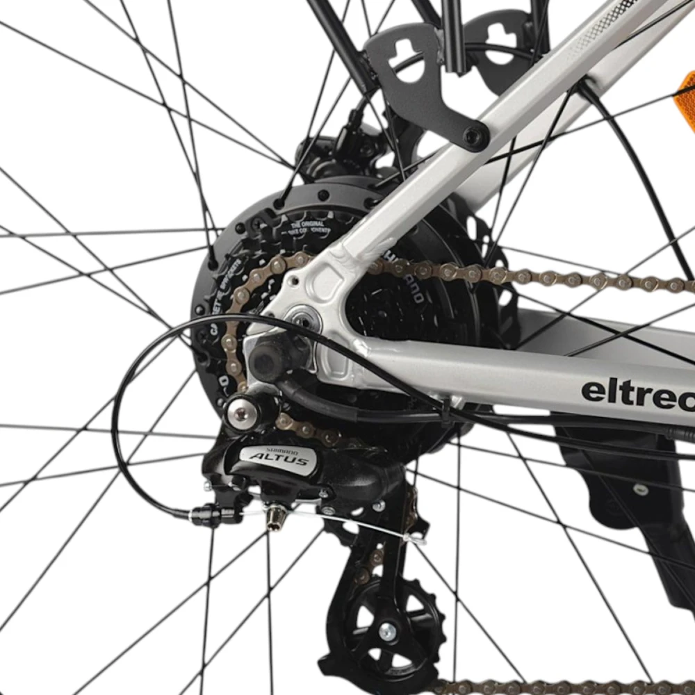 Электровелосипед Eltreco XT 850 pro Серебристый-матовый 11