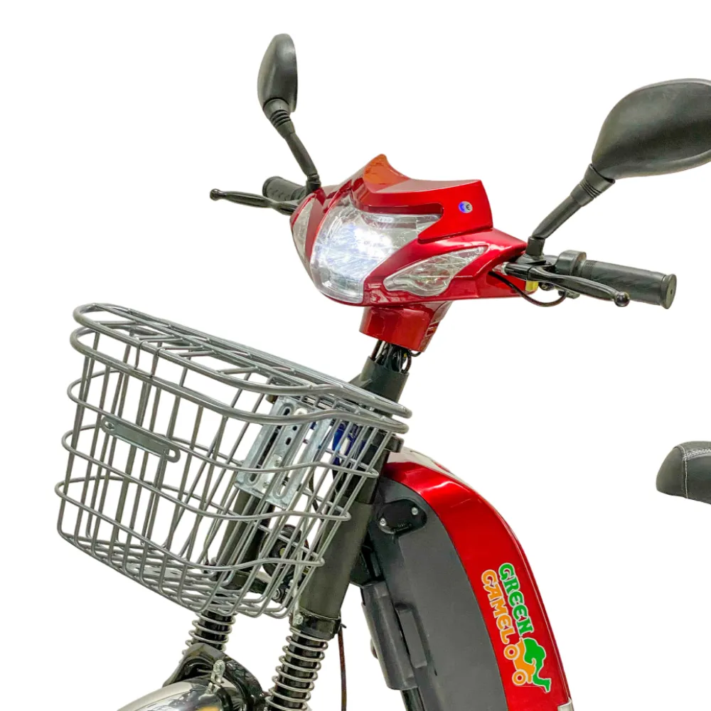 Электроскутер GreenCamel Тайфун 17 (350W 48V12Ah) быстросъем Красный 7